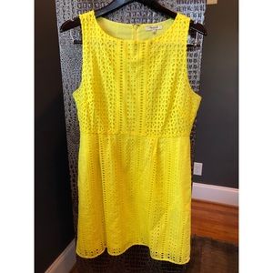 Madewell Neon Yellow Dress